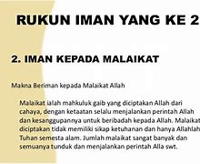 Iman Kepada Malaikat Allah Adalah Rukun Iman Yang